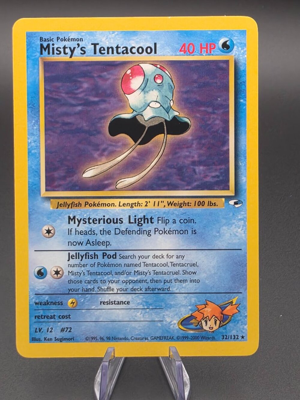 Misty's Tentacool Gym Heroes 32/132 Rare Regular Unlimited 2000 Pokemon TCG LP